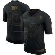 Camiseta NFL Limited Minnesota Vikings Cook 2020 Salute To Service Negro