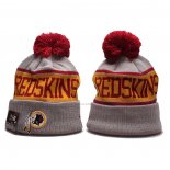 Gorro Beanie Washington Redskins Gris Rojo Amarillo