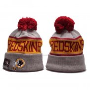 Gorro Beanie Washington Redskins Gris Rojo Amarillo